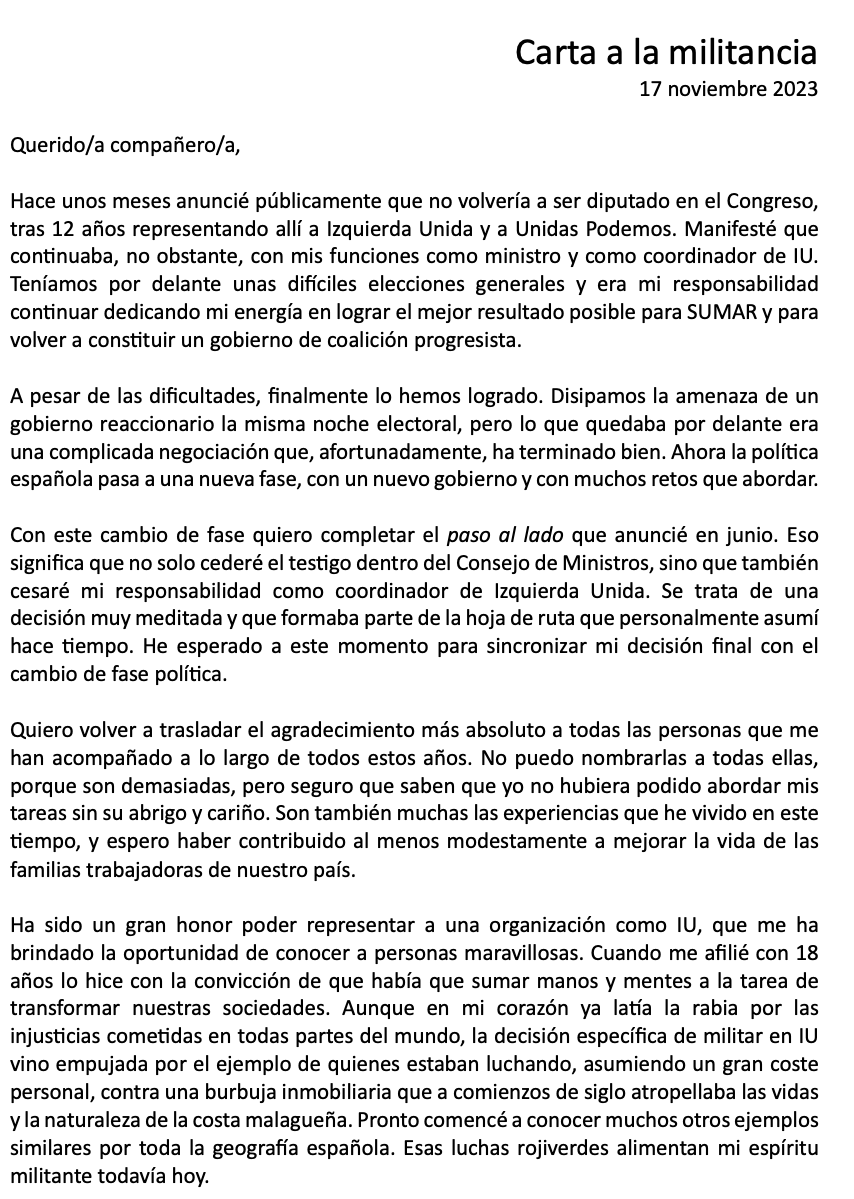 Alberto Garzón🔻 tweet media