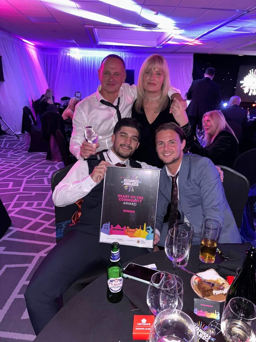 tynedecs's tweet photo. We've only gone and won it! 
We must say a big thank you to everyone who voted for us ❤, our fantastic paint suppliers, the lads who make us what we are, Cul who is our 💚 and Dad Michael Hull 💙
All the finalists are winners in our eyes  #ntbizawards23 https://t.co/YzUlVqZyDc