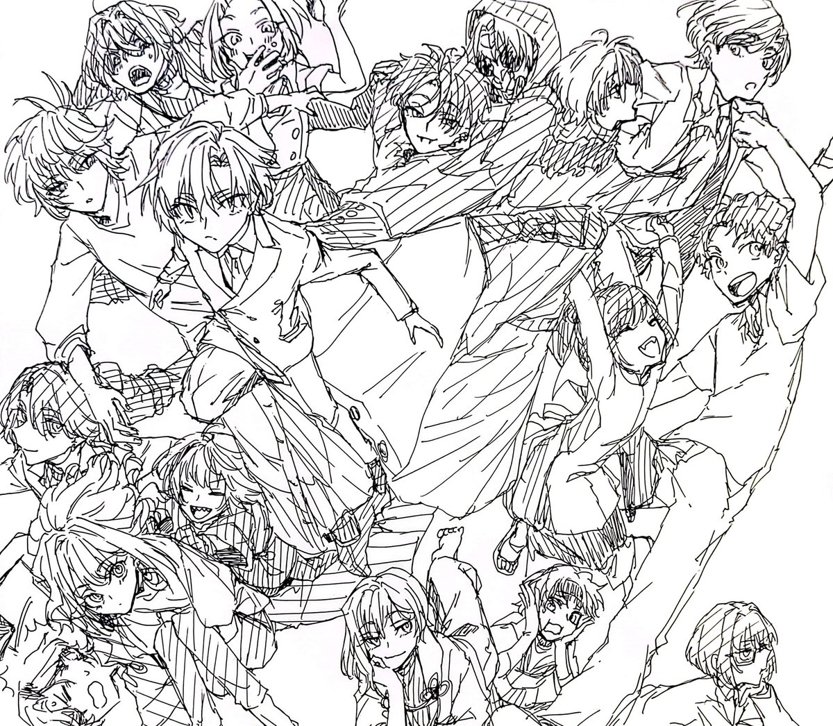 最近は動きのある絵を描いてないなーと思い過去の落書きでごまかす 