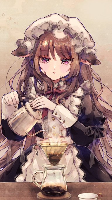 「maid pouring」 illustration images(Latest)