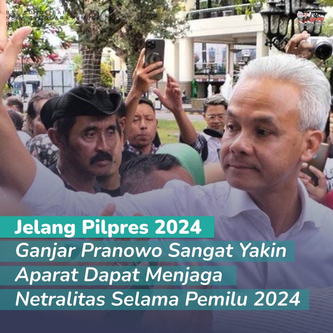 hasna_febriyani's tweet photo. Ganjar Sangat Yakin Aparat Dapat Menjaga Netralitas Selama Pemilu 2024.

RCTI Leon Dozan Osama 15 M Hindia Laden Arhan Dendy Adam Alis Irak Chris Martin Umur 20 https://t.co/GU1SEKB2Vb