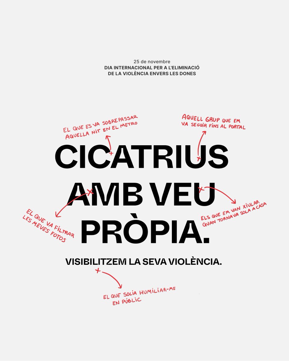 CreuRojaTRS's tweet photo. En 2023, els delictes d'odi per raó de gènere han augmentat un 76,64%. No és responsabilitat de les dones que pateixen la violència, i com a societat, hem de ser agents de canvi. Escoltem el que han de dir, aquest #25N i sempre.
#CicatricesConVozPropia #NiUnaMenos https://t.co/U6zpT7g1oj