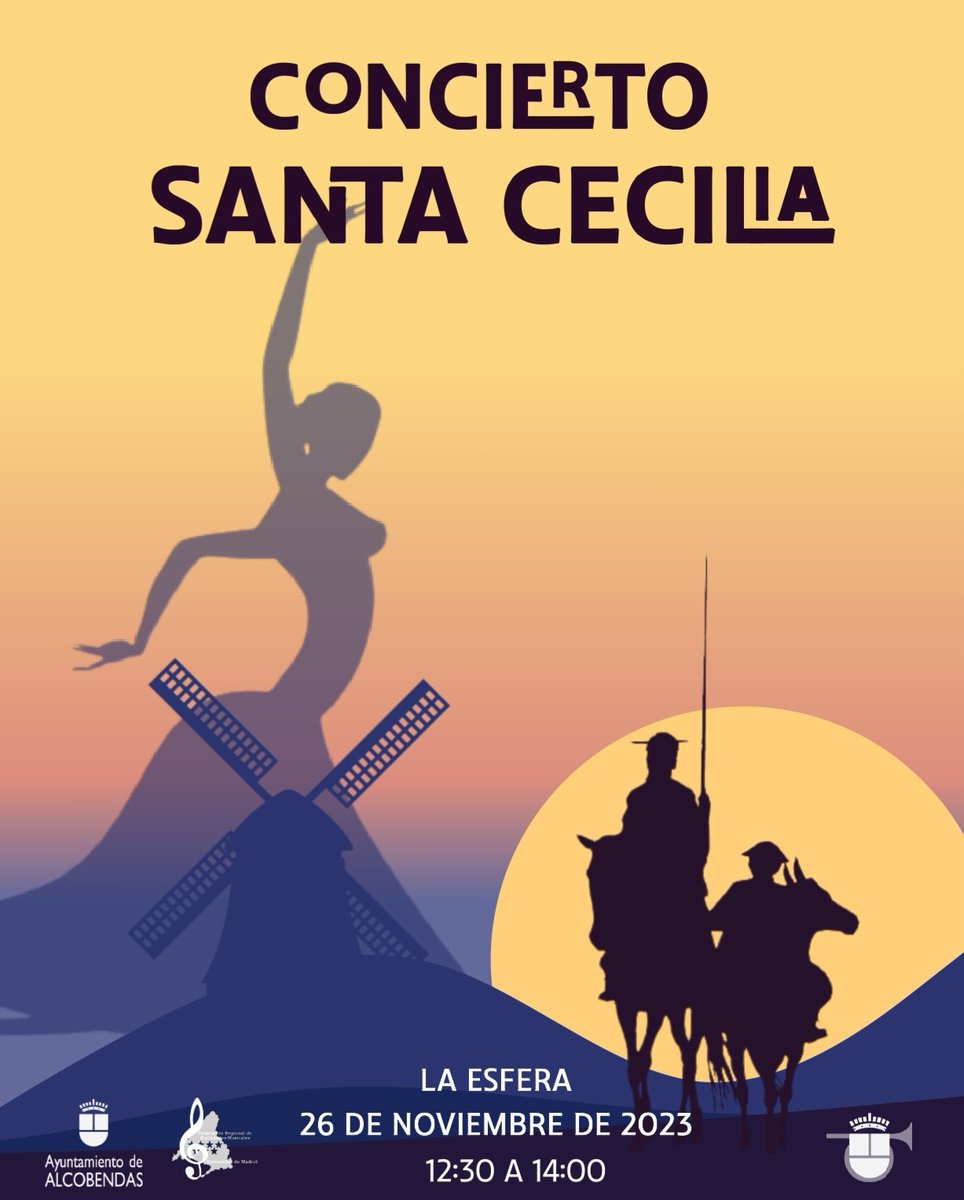 bandalcobendas's tweet photo. 🎶 Concierto de Santa Cecilia
📍La Esfera 
🗓️ 26 de noviembre a las 12.30h.
¡Os esperamos! 🪈🎺📯🥁 https://t.co/3mipXZ61oa