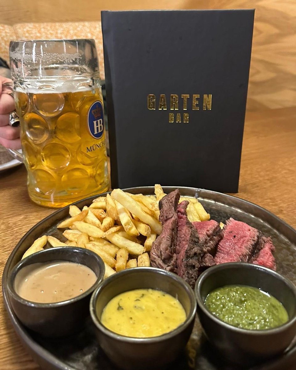 mcrconfidential's tweet photo. Garten Bar Steak Experience at @cornexchangemcr 🥩 ❤️
Includes skin-on fries and as much sirloin and rump steak as you can eat in an hour. 😋
⏰Available from 5pm
💵£35pp Sun - Thurs, £40pp Fri - Sat
📍Garten Bar, The Corn Exchange
#bottomlesssteak #cornexchangemanchester https://t.co/KgVyFkHJOD