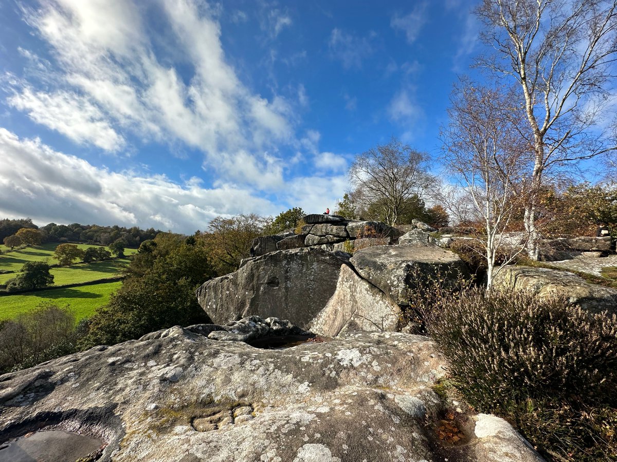 Stunning skies over Cratcliffe Tor near #Elton, Derbyshire.