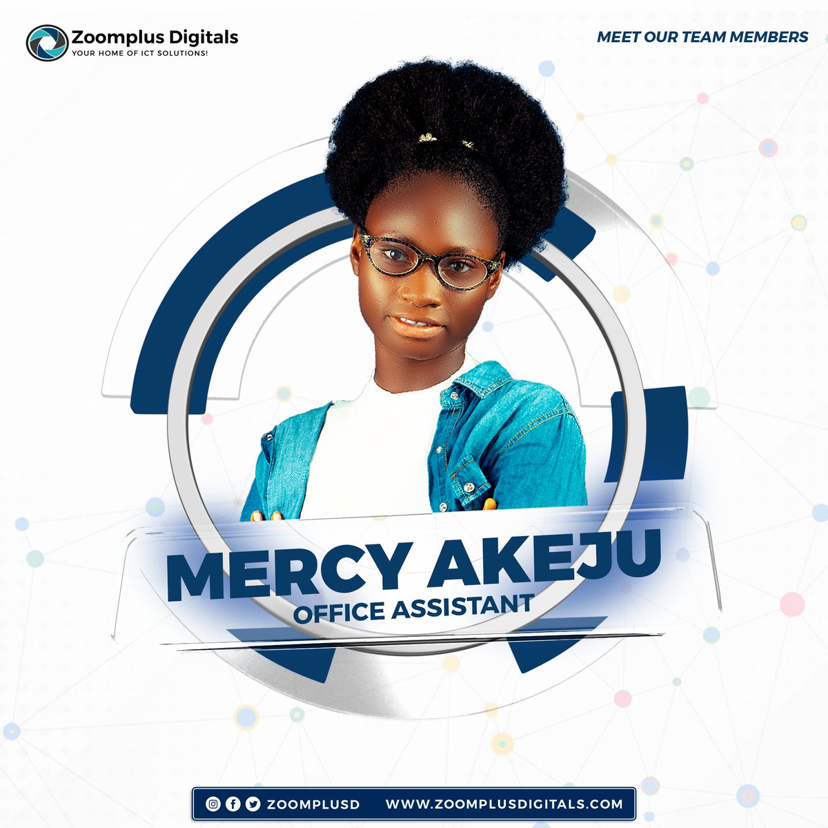 zoomplusd1's tweet photo. Meet Miss Mercy Akeju our office assistant that is very supportive to our daily business operations. We are very glad she is a part of the team.
#zoomplusdigital #Zoomplus #Ict #Branding #websitedesign #ManagementSoftware #Software #Tech #graphicdesign #programing #mobileApp https://t.co/sgUKxpQdvp