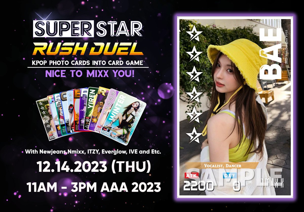 SSRushDuel's tweet photo. 🚨ASIA ARTIST AWARDS 2023 FREEBIES🚨 
📷 We will be giving away NMIXX PC at AAA 2023! 

     ✓pls rt &amp; like (rt = 10 pcs produce free cards)
 this post is for NSWER counter interest Check for
#AAA2023inPH #AAA2023 https://t.co/glElGcFLp9