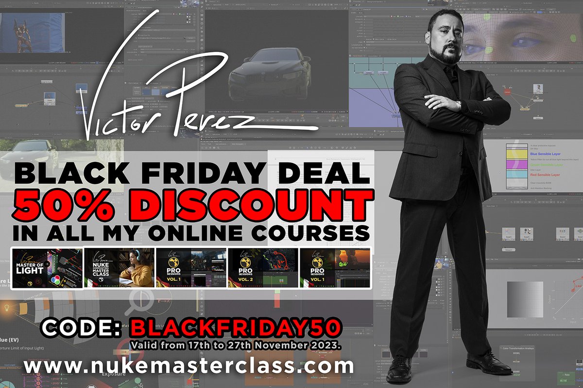 Black Friday deal! All my online courses at 50% DISCOUNT! Use the code BLACKFRIDAY50 at check-out when shopping for any of my courses on nukemasterclass.com, hurry up, this promo ends on 27 November