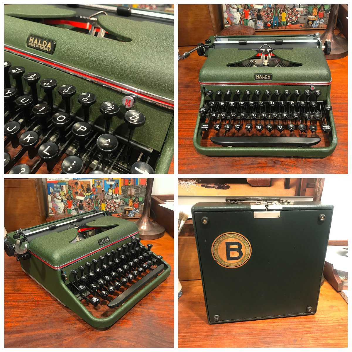 For many #typewriter enthusiasts, the Halda Model P is the "holy grail" of typewriters due to an impeccable combination of elegant design, rich colour, rarity, and beautiful typing feel.
Acme has this one available now. It is in exceptional condition and has historic interest.