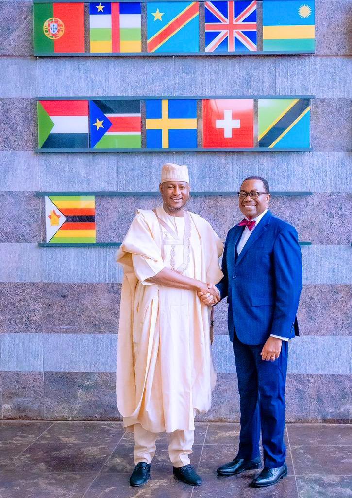 dikko_radda's tweet photo. Yesterday, I proudly led my colleagues, the Northwest Governors to Abidjan, Côte d’Ivoire, for a meeting with the President of the African Development Bank (AfDB) Dr. Akinwumi Adesina on utilizing the special agro-industrialization programme. https://t.co/B3SoXiOYeh
