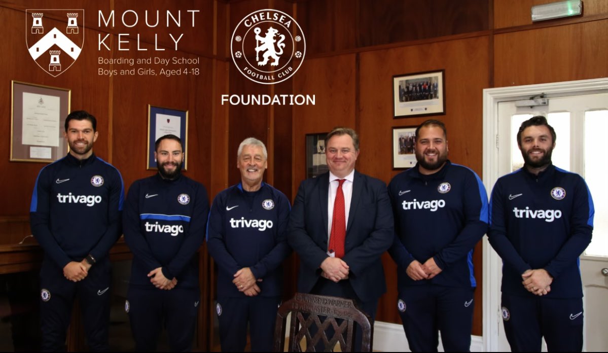 Great Productive Visit From @NickBrownie5 and @CFCFoundation Coaches Unique Girls Football Programme Balancing A Top Class Education @Mount_Kelly With A Superb Football Programme Two World Renowned Brands Providing An Outstanding Pathway For Aspiring Young Girl Footballers 🤩