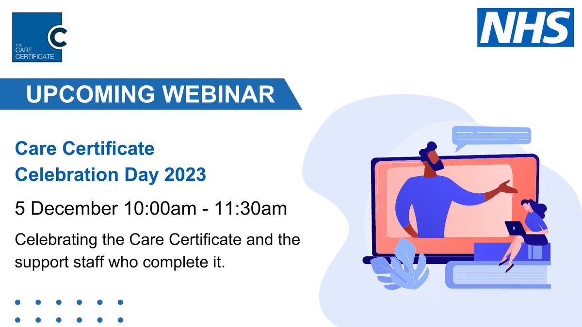 Care Certificate Celebration Day 2023 takes place next month and to celebrate we are hosting a webinar on 5 December! Find out more and register your interest here orlo.uk/DqtcG #CareCertDay