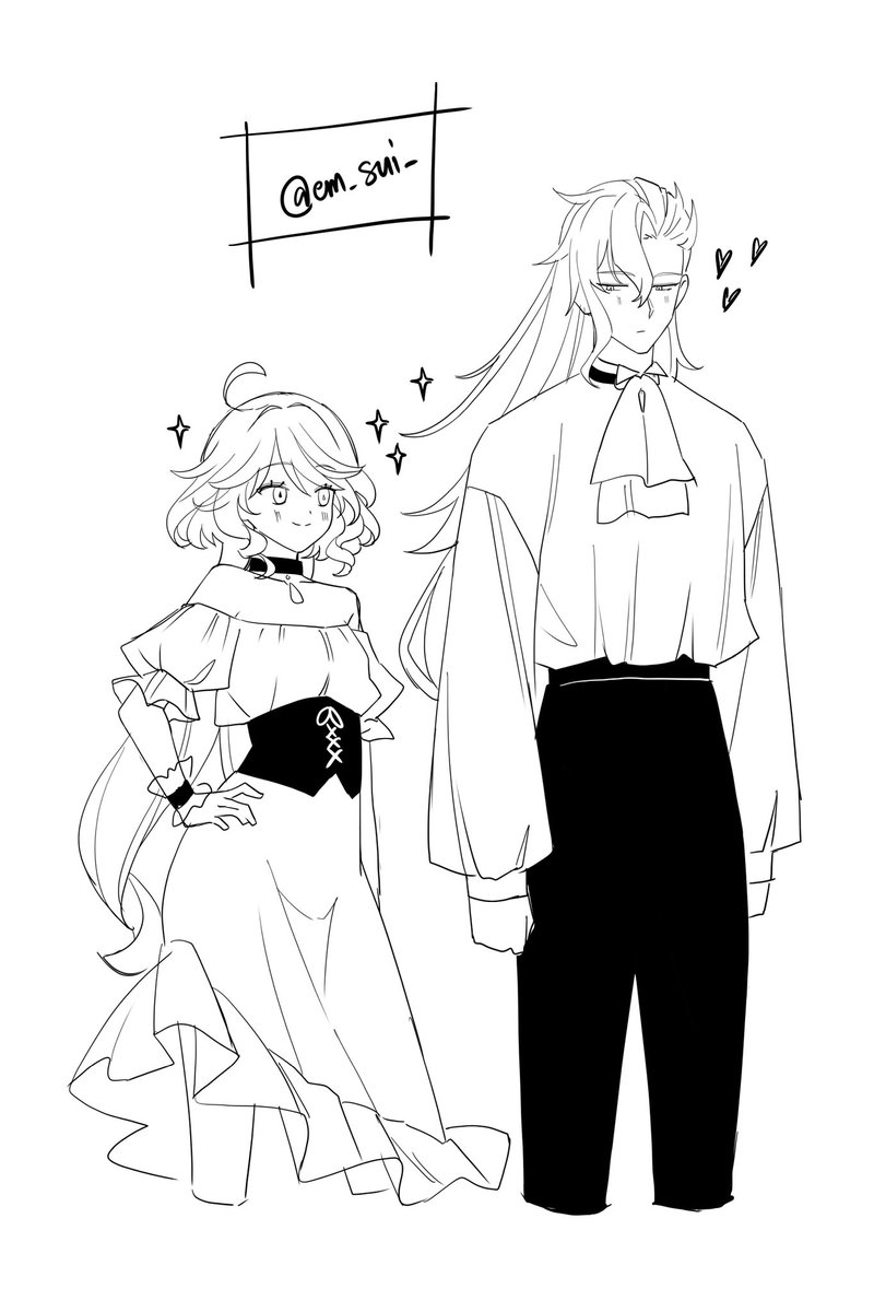 em_sui_'s tweet photo. Neuvifuri doodle (˵ ˘◡˘˵ )✨️

#NeuviFuri #Neuvilette #Furina #Genshinlmpact #genshin https://t.co/vnrNhmaTpy
