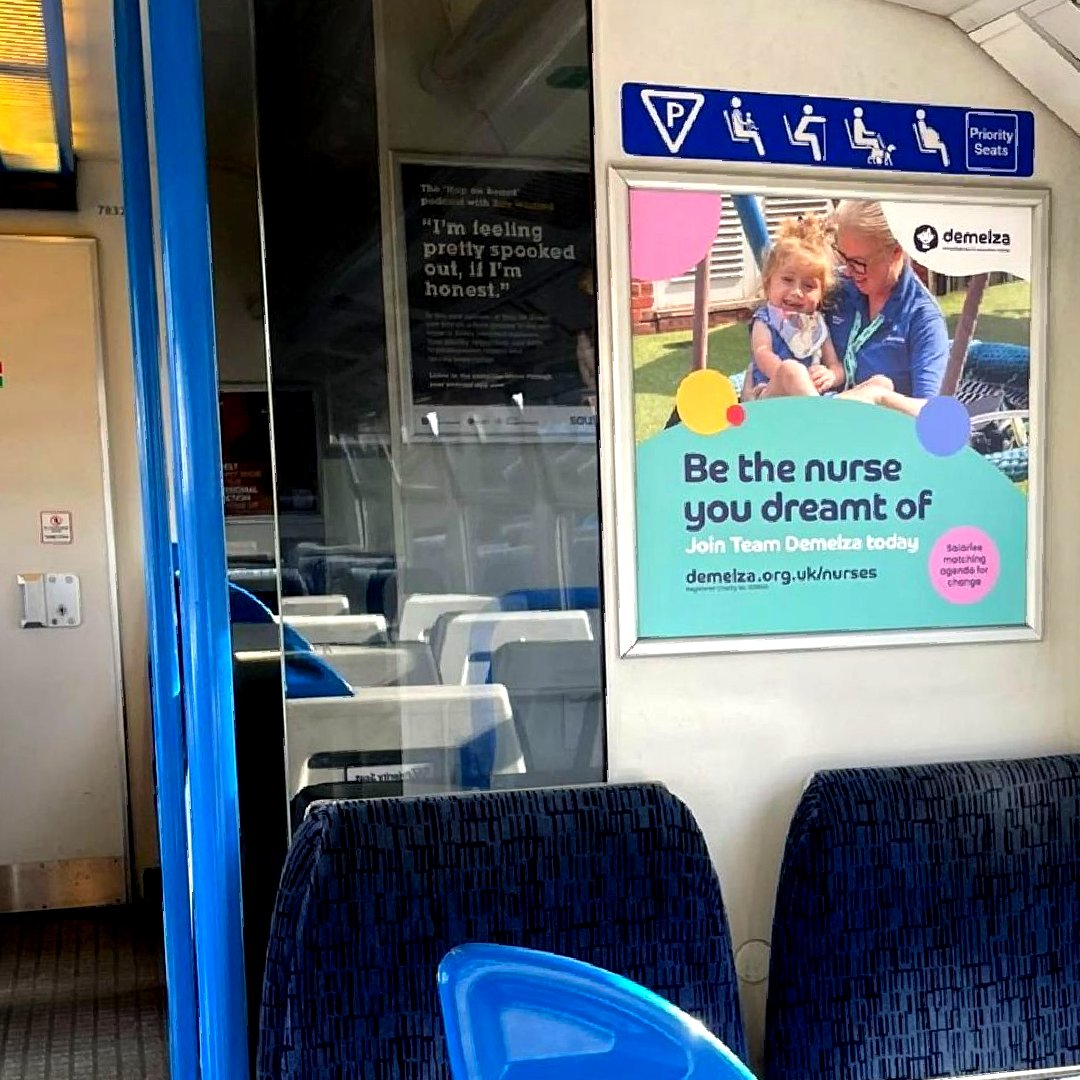 DemelzaCharity's tweet photo. At Demelza we need nurses to deliver extraordinary care to extraordinary children. A huge thank you to the following companies who supported our Nurse Recruitment campaign, helping us to reach more Nurses👩‍⚕️💙

@JCDecaux_UK 
@ActiveIntl 
@KBH_OOH 
@MailMetroMedia 
@global https://t.co/akr01yBcHY