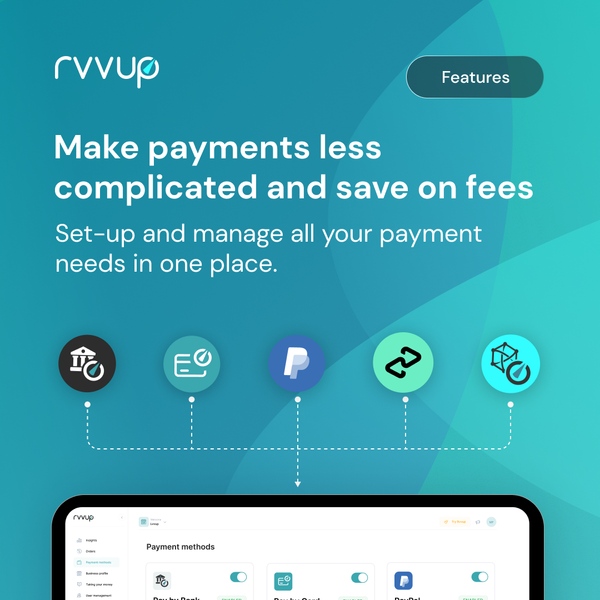 Rvvup is designed to make it as easy as possible to manage, reconcile and gain insights from all of your payment methods in one place.

Read more at linkin.bio/rvvup.

#feature #paymentmethods #rvvup #payments #paymentgateway #onlinepayments #digitalpayments