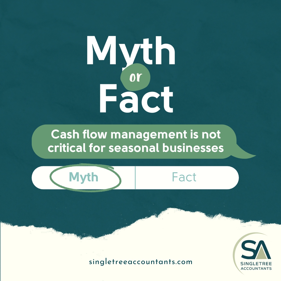 This is, of course, a myth! 🚫

Regardless of your business's seasonal nature, cash flow management is ALWAYS vital! 

Efficient cash flow planning helps you stay afloat and capitalise. 

#MythBusting #CashFlowManagement #SeasonalBusiness #FinancialSuccess #EnfieldAccountant