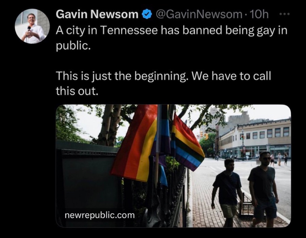 jonesville's tweet photo. The city of Murfreesboro, TN actually passed an ordinance banning ‘indecency, lewd behavior, nudity, and sexual conduct’ in public.

Weird that the rainbow cult would take offense to such a law. https://t.co/UI5xTXVGmA