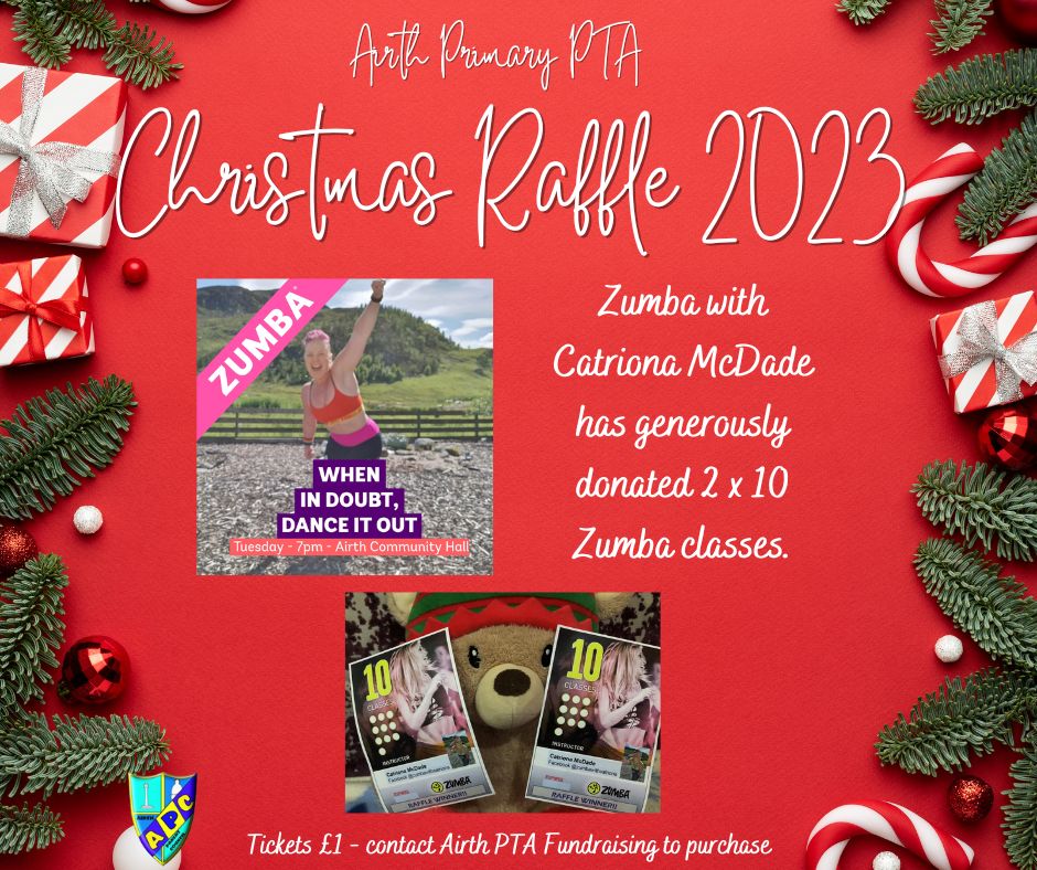 @AirthPC (@airthpc) on Twitter photo Thanks to:
🎁 Twin Mumma Crafts
👨👩👦👦 Wonder World
🍾 <a href="/woodwinters/">WoodWinters</a>
💃 Zumba with Catriona McDade
for donating prizes to our Christmas Raffle. Get your £1 tickets NOW by emailing airthparentcouncil@yahoo.com or DM us. Raffle Draw: Sat 18th Nov.
<a href="/airthprimary/">Airth Primary School</a> <a href="/AirthNursery/">Airth Nursery</a> Thanks to:
🎁 Twin Mumma Crafts
👨👩👦👦 Wonder World
🍾 <a href="/woodwinters/">WoodWinters</a>
💃 Zumba with Catriona McDade
for donating prizes to our Christmas Raffle. Get your £1 tickets NOW by emailing airthparentcouncil@yahoo.com or DM us. Raffle Draw: Sat 18th Nov.
<a href="/airthprimary/">Airth Primary School</a> <a href="/AirthNursery/">Airth Nursery</a>