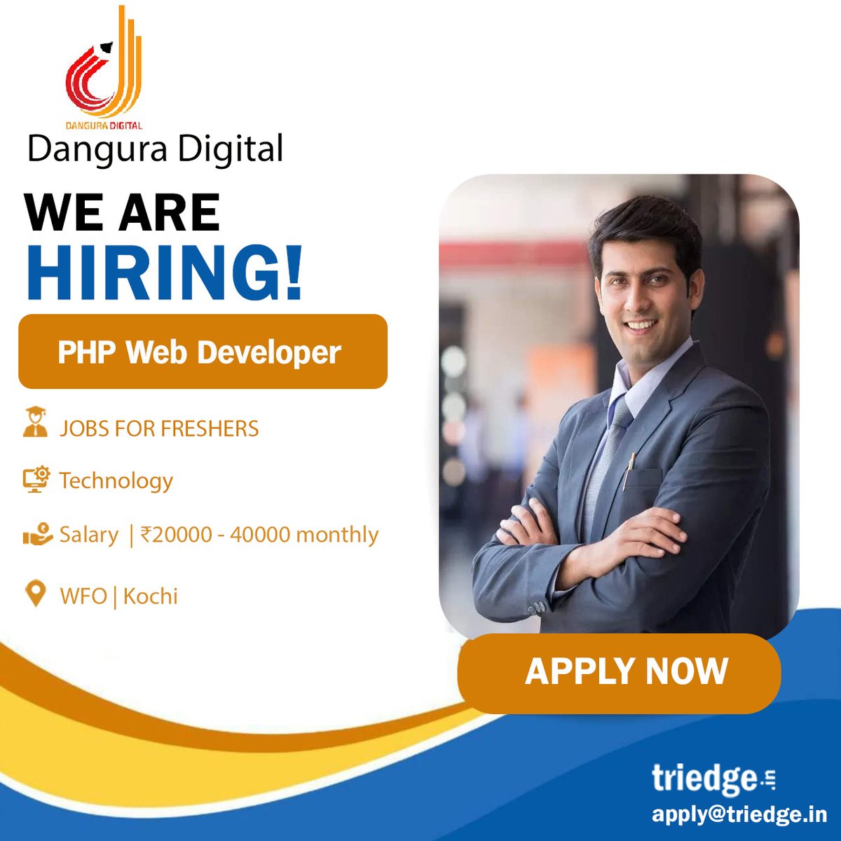 Triedge_in's tweet image. Dangura Digital are providing job opportunities for the role of PHP web developer. Apply with your resume at apply@triedge.in.
#webdeveloper #phpdeveloper #phpwebdeveloper