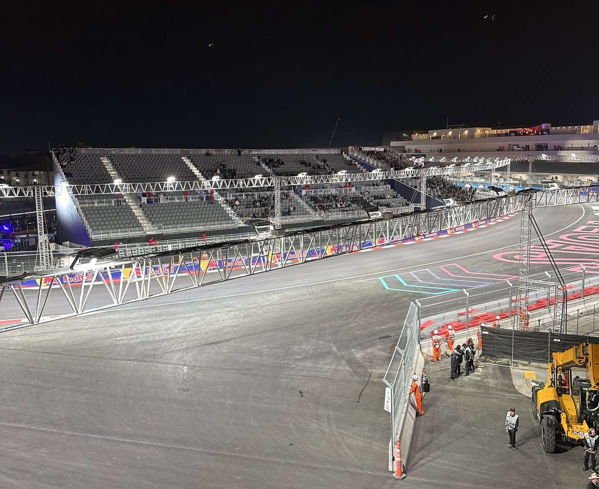 Damn these grandstands are… empty
