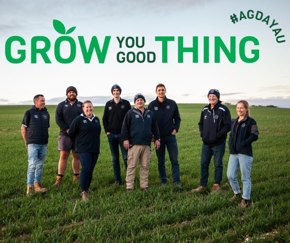 Wishing you all a Happy AgDay

We love working along side you and helping you feed the world. We all work in such a special industry and love being part of Ag. 

GROW YOU GOOD THING #AgDayAU