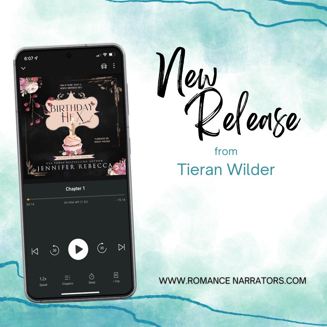 Birthday Hex, book 1 in a new series by Jennifer Rebecca is available now in audio. Book 1 in the Accidental Hex series is narrated by our member Tieran Wilder. Listen today!