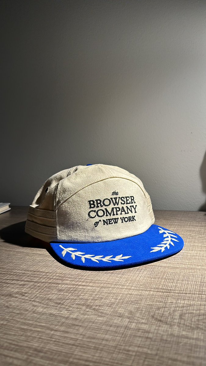 milesdobrenski's tweet image. New favorite hat! Thanks for stopping by @browsercompany @lafillemouen, it was great to meet you!