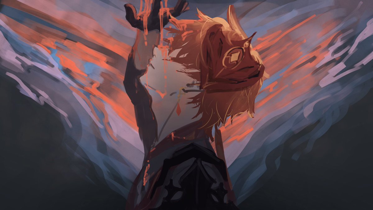 #tartaglia #childe 
本能

貰ったお題：タルタリヤで朱