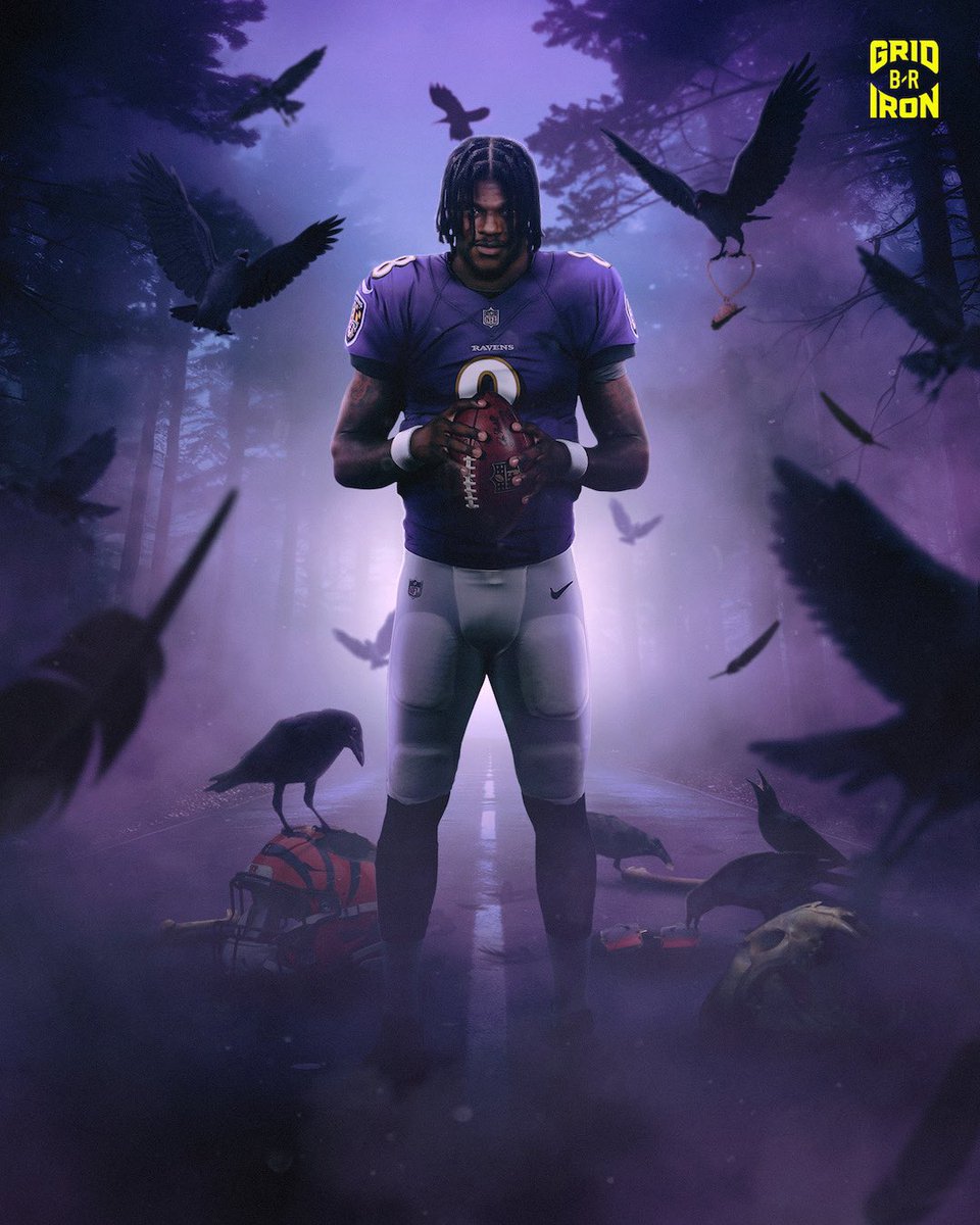 brgridiron's tweet photo. Lamar Jackson and the Ravens are 8-3 🔥 https://t.co/R0DYzH1oNf