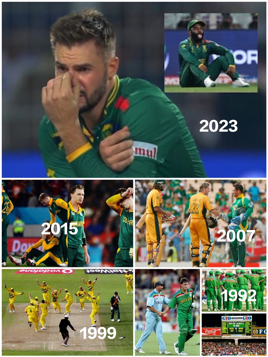 Sanjay_4M's tweet image. South Africa could not escape the events of Kalachakra.. 
South Africa lost semi-finals for the fifth time.. ❤️‍🩹
#AUSvsSA #SAvsAUS
#CWC23semifinal
#GoldenBachelor
#LaCasaDeLaTri #AlShifaHospital #podcastandchill #bbtvi