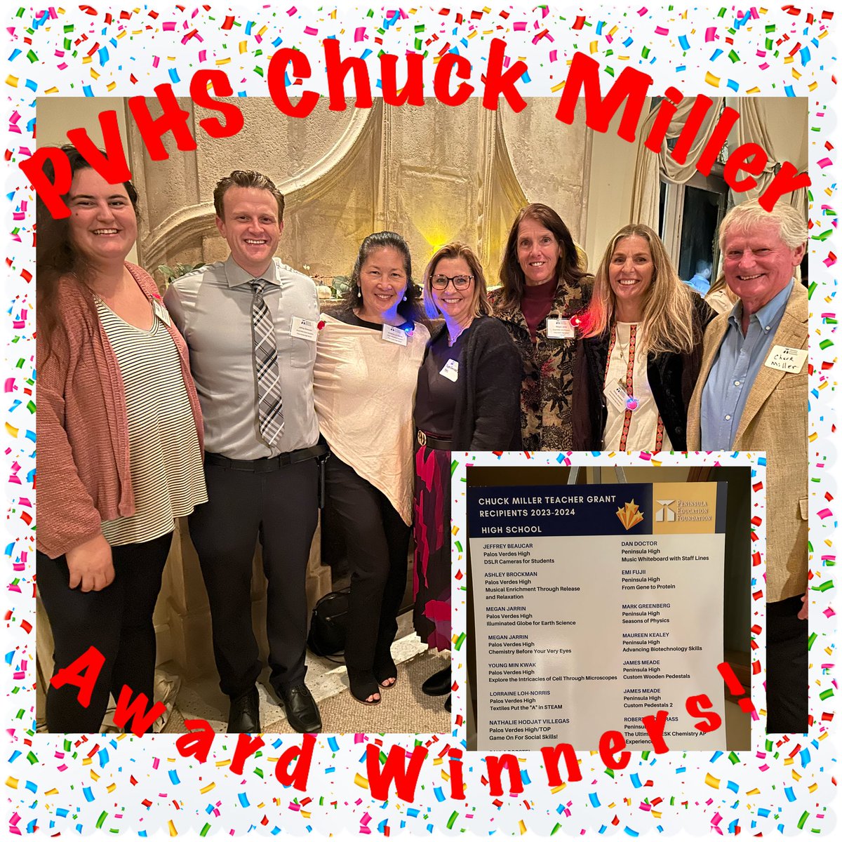 So proud of the <a href="/PVHS_Seakings/">PVHS</a> teachers who were honored tonight with Chuck Miller grants.  These amazing educators are inspiring members of our 
Sea King family.  🔱❤️👑
TY <a href="/PenEdFoundation/">Pen Ed Foundation</a> for your support!