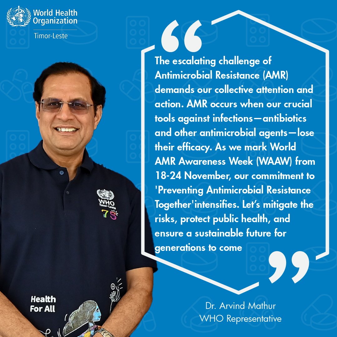 WHOTLS's tweet image. #WorldAMRAwarenessWeek starts today!