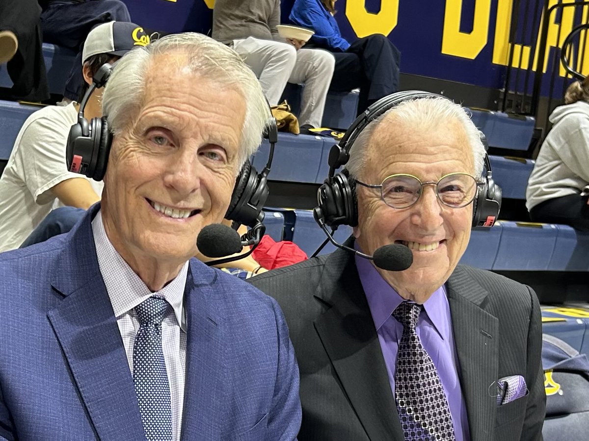 Dan Belluomini and Barry Tompkins— 41 years calling games together. They’re still the best! 

Tonight: Cal v Montana State on PAC-12 network.