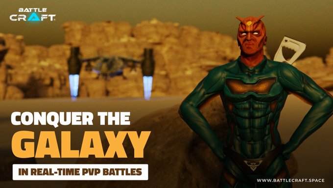 🔥Come &amp; be a part of Battlecraft's PvP arena where you can engage in thrilling battles with fellow players, all with the ultimate aim of dominating the vastness of the galaxy✌

Challenge your opponents &amp; make your place among the stars✨

#Battlecraft #NFTGame #P2EGames #VR