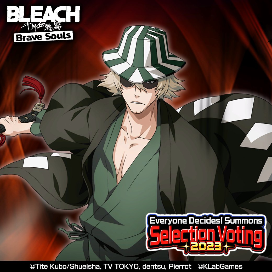 bleachbrs_en's tweet photo. Everyone Decides! Summons Selection Voting 2023 Round 2!
Like or Repost this post to vote for Kisuke (Technical version)!
Until 11/20 3:59 pm JST!
Details▼
https://t.co/dTEuV650UC

Play Video
https://t.co/NGxE8SMPHo

#BraveSouls https://t.co/SoXB6E1eco