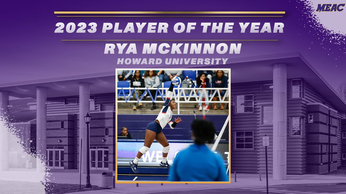 The 2023 MEAC Player of the Year from <a href="/HUBisonVB/">Howard Volleyball</a> Rya McKinnon❗️