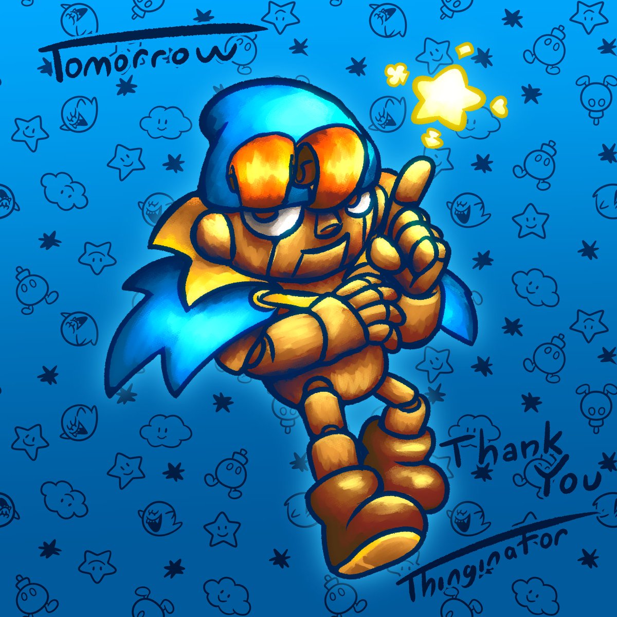 Thinginator90's tweet photo. Drawing Geno every day until the remake releases Day 1140

Thank you.

Thank you to everyone at Nintendo &amp; Square who made either the original Mario RPG or the Remake, thank you to everyone who was part of the collab, and thank you to everyone who's ever liked the Daily Geno. https://t.co/2nAsOHSgWf