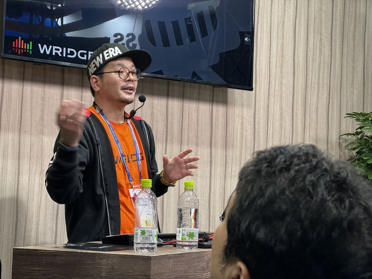 UZUMAX's tweet image. 本日もWRIDGEブースのトークは大人気です✋🏼

#InterBEE2023