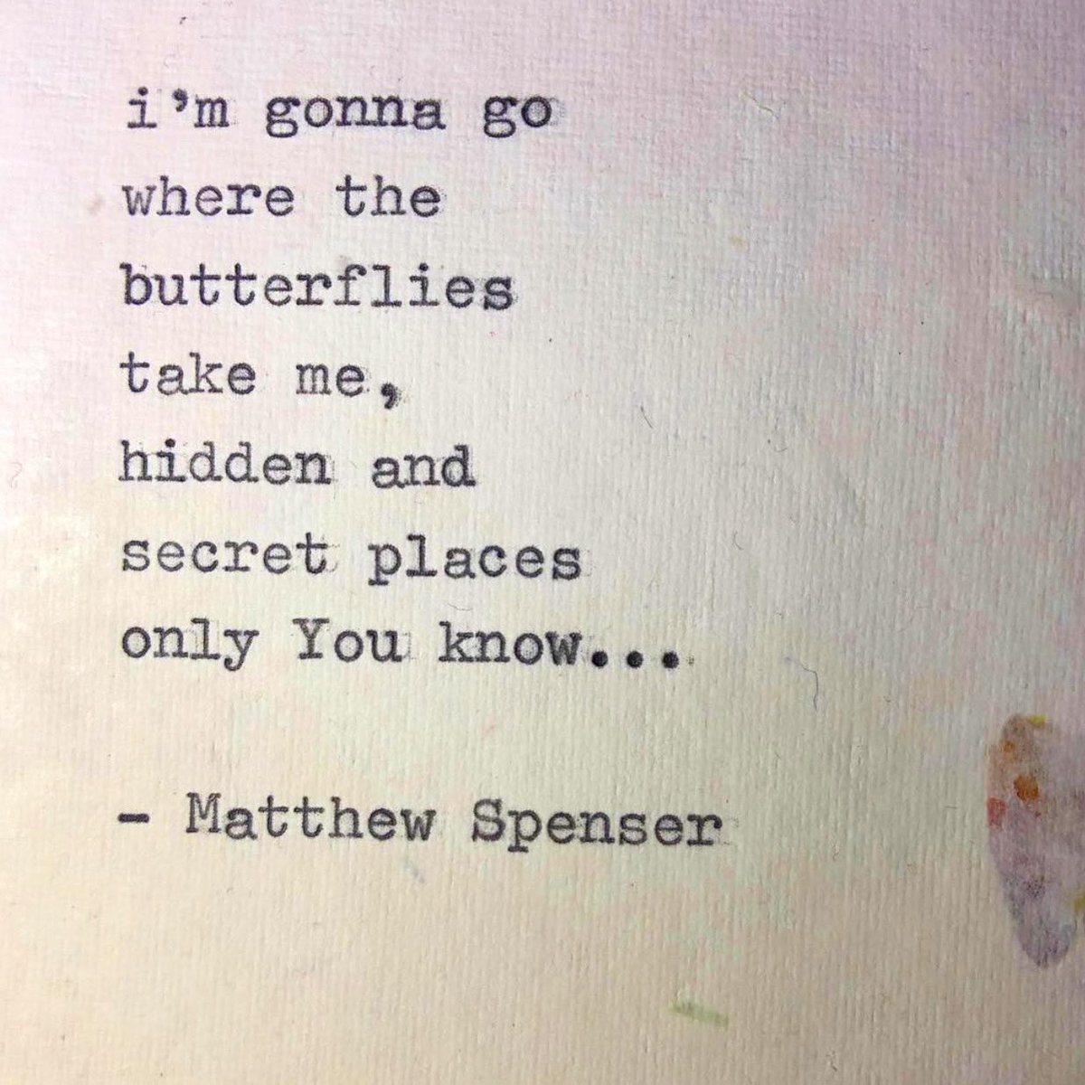 MattNotJack's tweet photo. Oh the butterflies You bring…
Happy Friday
♥️♥️
#poetryisnotdead #poet #poetry #poetsofig #typewriterseries #wordporn #poem https://t.co/2yWRcGKpxG