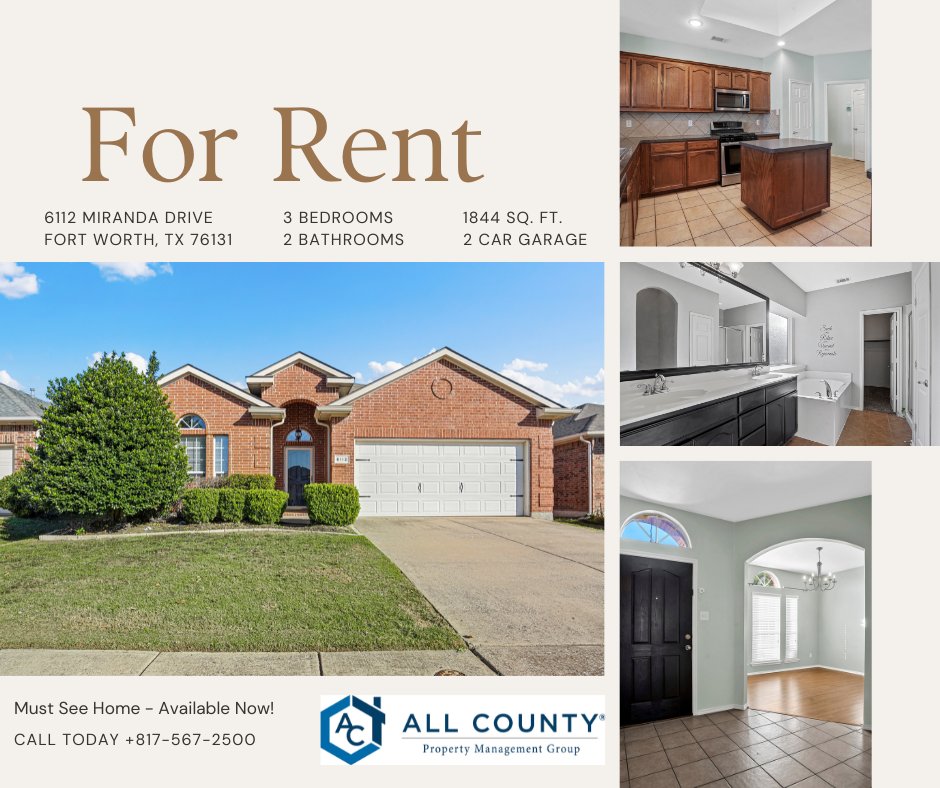 Wow! Take a look at this property! #rent #forrent #rental #rentalproperty #rentalproperties #texasrental #propertymanagementcompany #propertymanagement #fortworthrealtor #fortworthtx #fortworthtexas