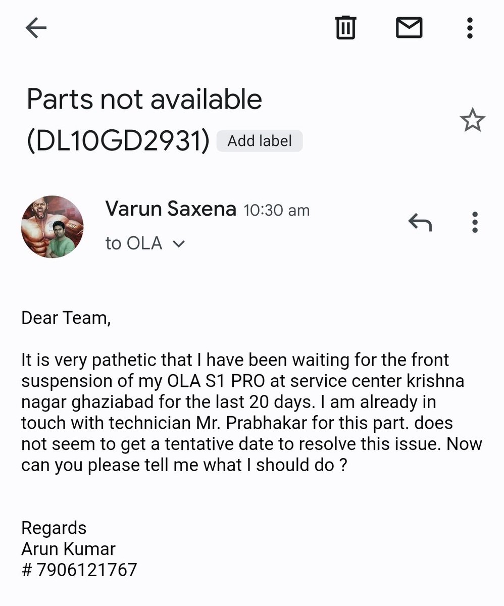 varsax1984's tweet photo. @bhash 
@OlaElectric https://t.co/xMMGdeAzlU