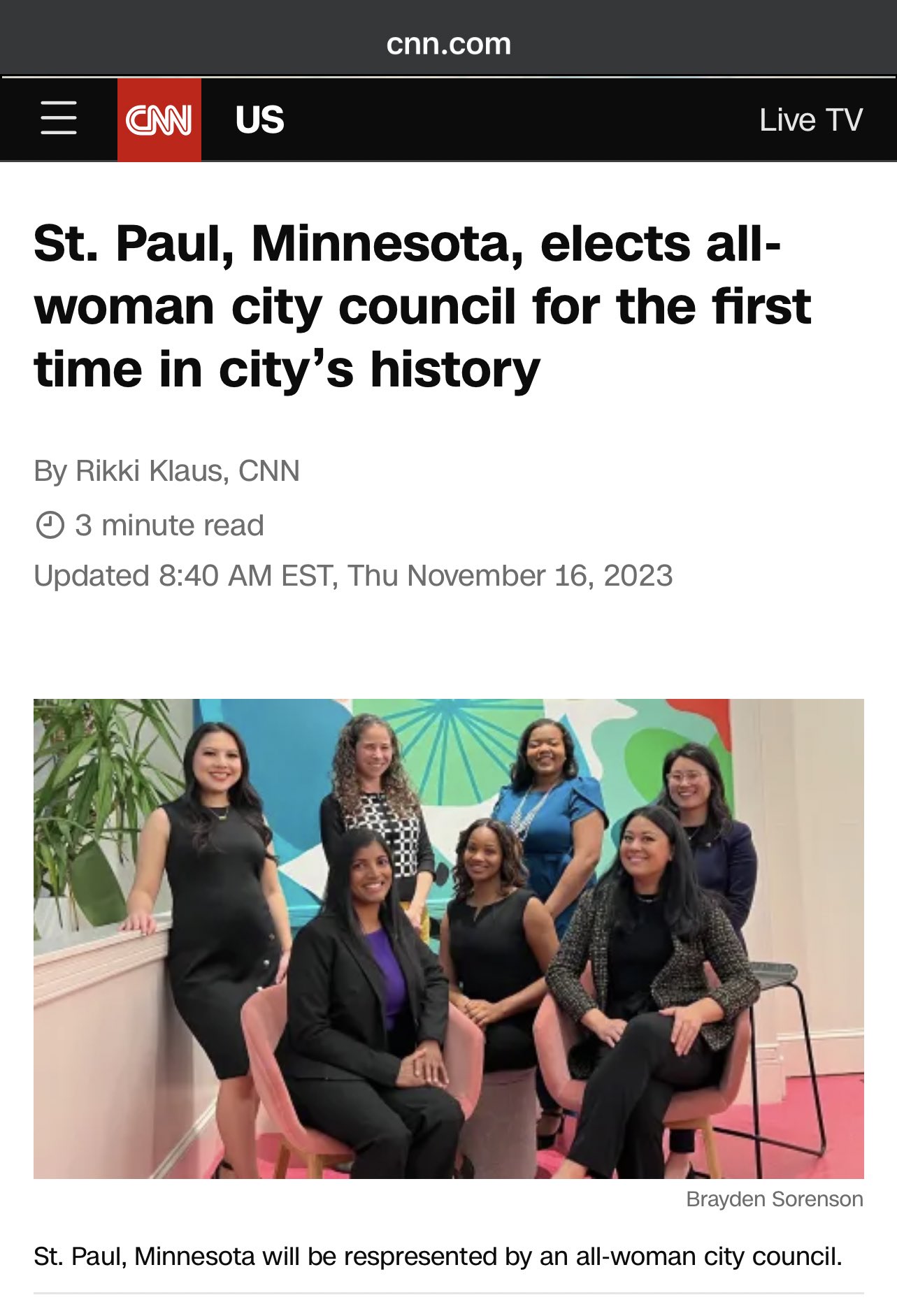 All-female city council makes history in Minnesota