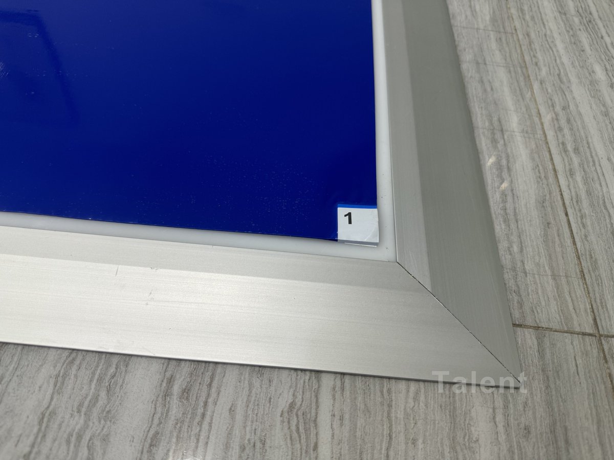 Talentindustry8's tweet photo. The Sticky Mat Frame is Crafted with Anodized Aluminum, this frame boasts Beveled Edges, providing a Secure and Moveable Base for Tacky Mats. Its Non-Skid Bottom ensures Stability amidst Traffic, maintaining a Clean and Contamination-Free Environment.  #CustomMatFrames #stickymat https://t.co/Os0kLp3kYV