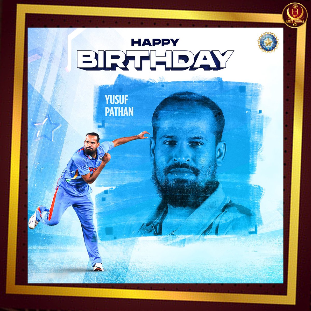 Wish you a very happy birthday Yusuf Pathan #YusufPathan #HappyBirthdayYusufPathan #hariscinemas #HappyBirthdayYusufPathan #HappyBirthday #YusufPathan #Yusuf #T20WorldCup #T20WorldCup2022 #T20WC2022 #India #Teamindia #IPL #Birthday #OnThisDay #Wish #KolkataKnightRiders