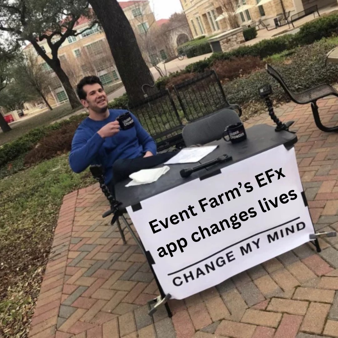 You can't change our minds!😉
 
#EventFarm #eventmanagement #eventprofs