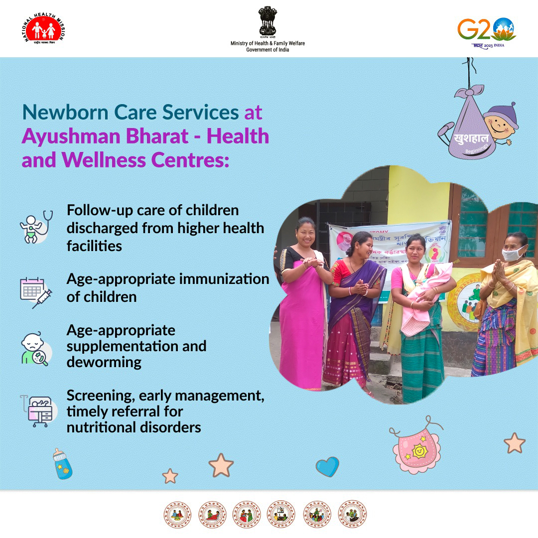A_ArogyaMandir's tweet photo. 👶Let's prioritise the health of our little ones! Access to #FREE newborn care services is crucial for every family.
Visit the nearest #AB_HealthandWellnessCentre and ensure a bright start for your newborns. 🏥
#NewbornWeek #NewbornCare #HealthyStart #HealthForAll https://t.co/zum74mEMdo