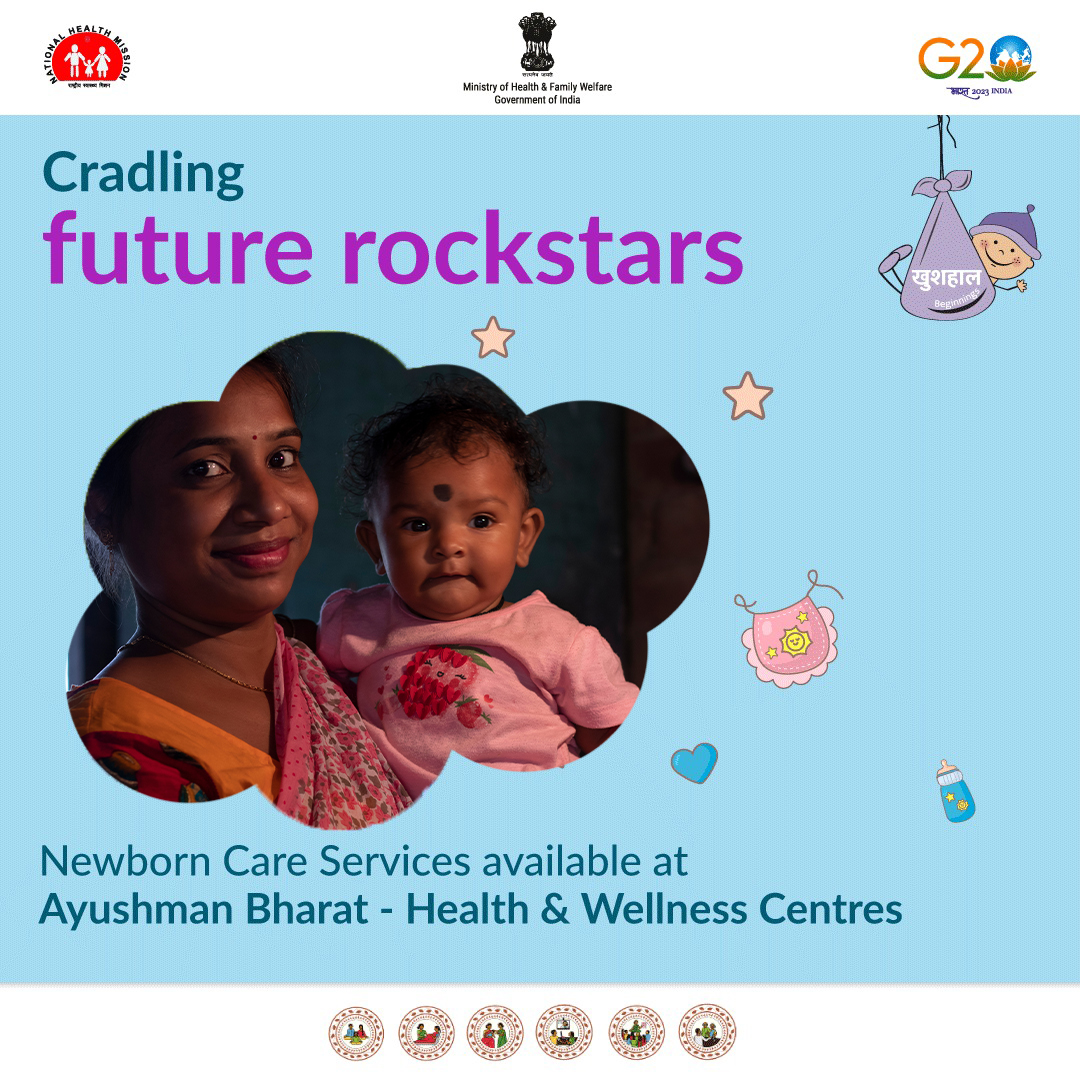 A_ArogyaMandir's tweet photo. 👶Let's prioritise the health of our little ones! Access to #FREE newborn care services is crucial for every family.
Visit the nearest #AB_HealthandWellnessCentre and ensure a bright start for your newborns. 🏥
#NewbornWeek #NewbornCare #HealthyStart #HealthForAll https://t.co/zum74mEMdo