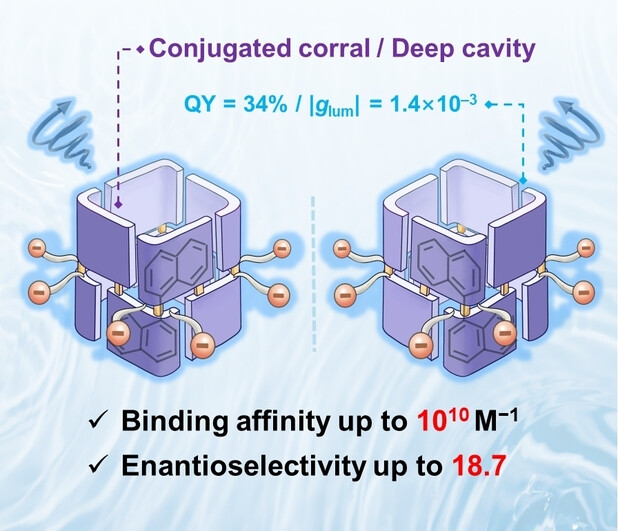 Delighted to share our recent progress @NKU1919 published in @angew_chem. We report enantiopure conjugated corral-shaped hosts with exceptional binding affinity and enantioselectivity in water! Gratitude to my students, collaborators, and reviewers. onlinelibrary.wiley.com/doi/epdf/10.10…