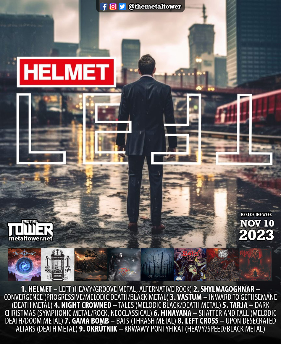 themetaltower's tweet photo. ¡Qué buenos lanzamientos los de la semana pasada!
Compartimos nuestro chart semanal con los mejores lanzamientos (Nov/10 2023), en el que destacamos a #HELMET con su álbum "Left". Checa y escucha los 20 lanzamientos incluidos en nuestro #MetalChart🔥
👉https://t.co/n6ZIem6tcY https://t.co/frW6Izwep4