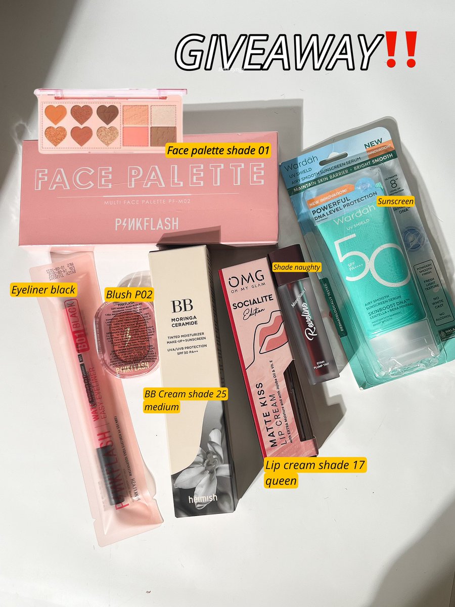 dairypinkid's tweet photo. GIVEAWAY ‼️
Semuanya buat 1 orang dengan akun paling wangy

1. Follow aku
2. RT + ❤️ tweet ini
3. Rep bebas

Close 21nov
Goodluck yaaa!! https://t.co/FzGXrDydKV